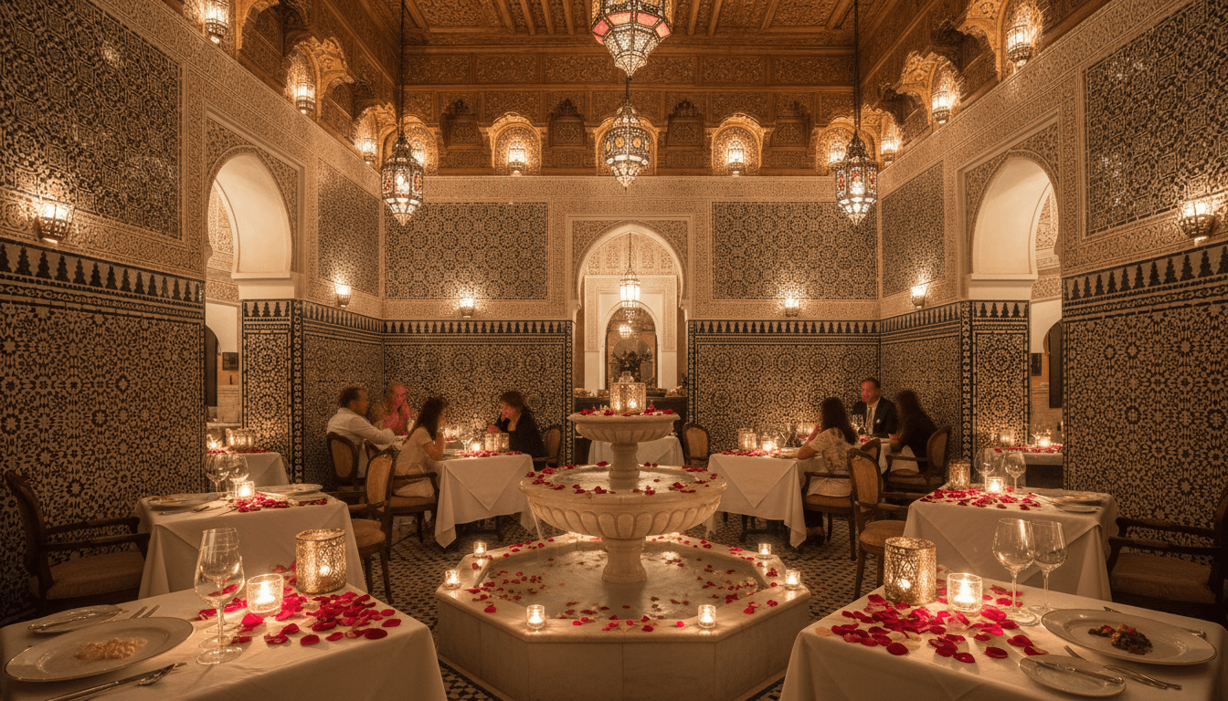 Dar Yacout - Patio intérieur avec fontaine